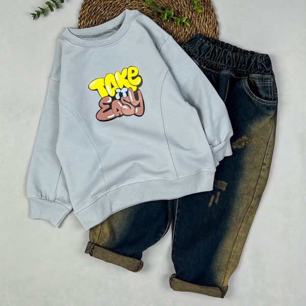 بلوز شلوار لی مام استایل سایز 40 تا 60