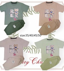 تیشرت شلوارک کتان تدی اسپرت