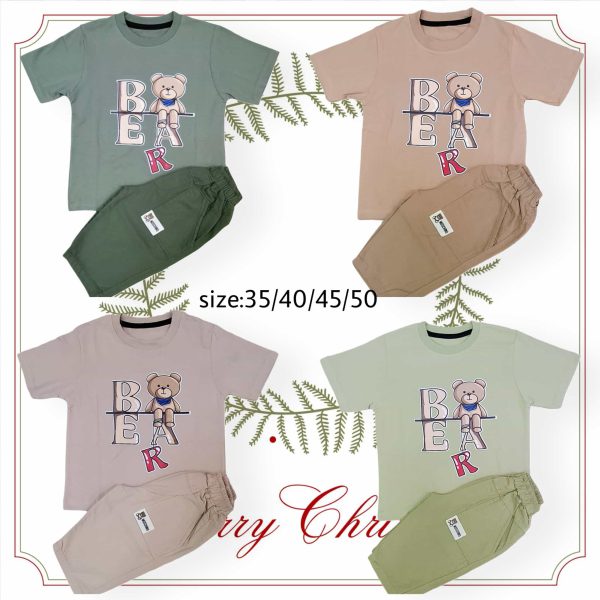 تیشرت شلوارک کتان تدی اسپرت