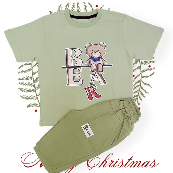 تیشرت شلوارک کتان تدی اسپرت