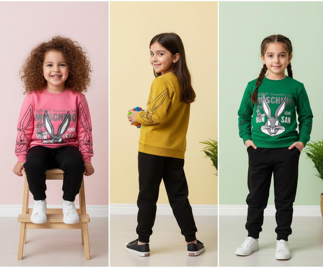 بلوز شلوار دخترانه خرگوش