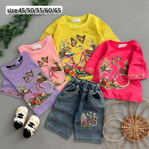 کراپ شلوارک لی دخترانه