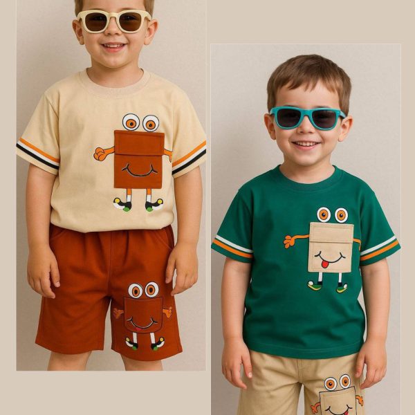 تیشرت شلوارک لش باب اسفنجی