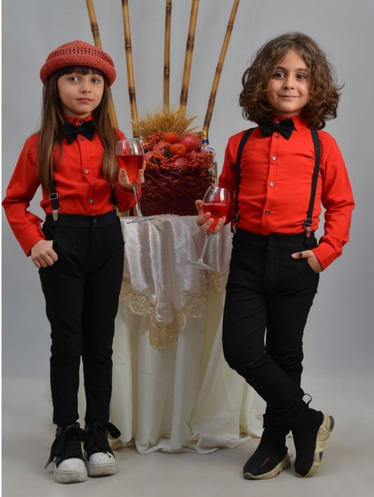 ست 4 تیکه مجلسی یلدایی خواهر برادری