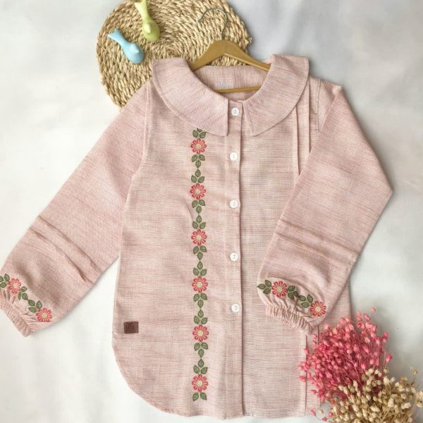 تونیک نوجوان سایز 55 تا 70 گلدوزی شده جنس پنبه درجه یک